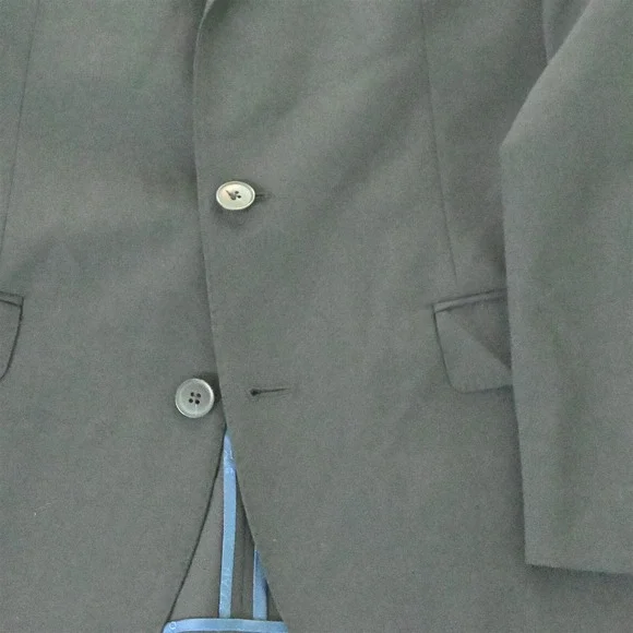 Cole Haan 40S Black Grand OS Wool Soft Shoulder Blazer Suit Jacket Sport Coat‎